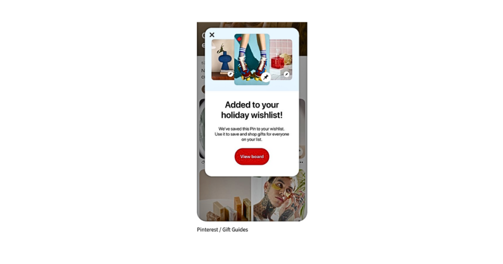 Pinterest shoppable wishlists feature